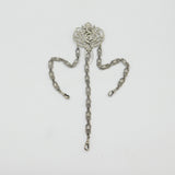 Art Nouveau Sheffield Silver Plated Sewing Chatelaine Oriental Detail Antique c1880