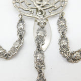 Art Nouveau Sheffield Silver Plated Sewing Chatelaine Oriental Detail Antique c1880