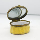 George III Bilston Enamel 'The Memory of a Friend' Patch Box Antique c1790