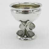 Sterling Silver 'Taiping' Tennis Trophy Racket Form Antique 1922 Birmingham Deco