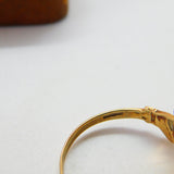 9ct Yellow Gold Irish Claddagh Wedding Band Ring Vintage c1970