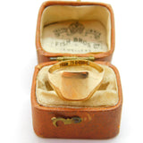 9ct Yellow Gold Essential Signet Ring Blank 1928 Chester Antique Art Deco
