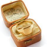 9ct Yellow Gold Essential Signet Ring Blank 1928 Chester Antique Art Deco