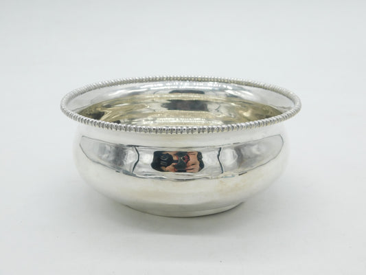 Edwardian Scottish Britannia .958 Silver Dinner Bowl Antique 1910 Edinburgh