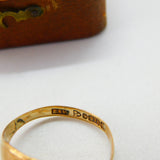 9ct Yellow Gold Essential Signet Ring Blank 1928 Chester Antique Art Deco
