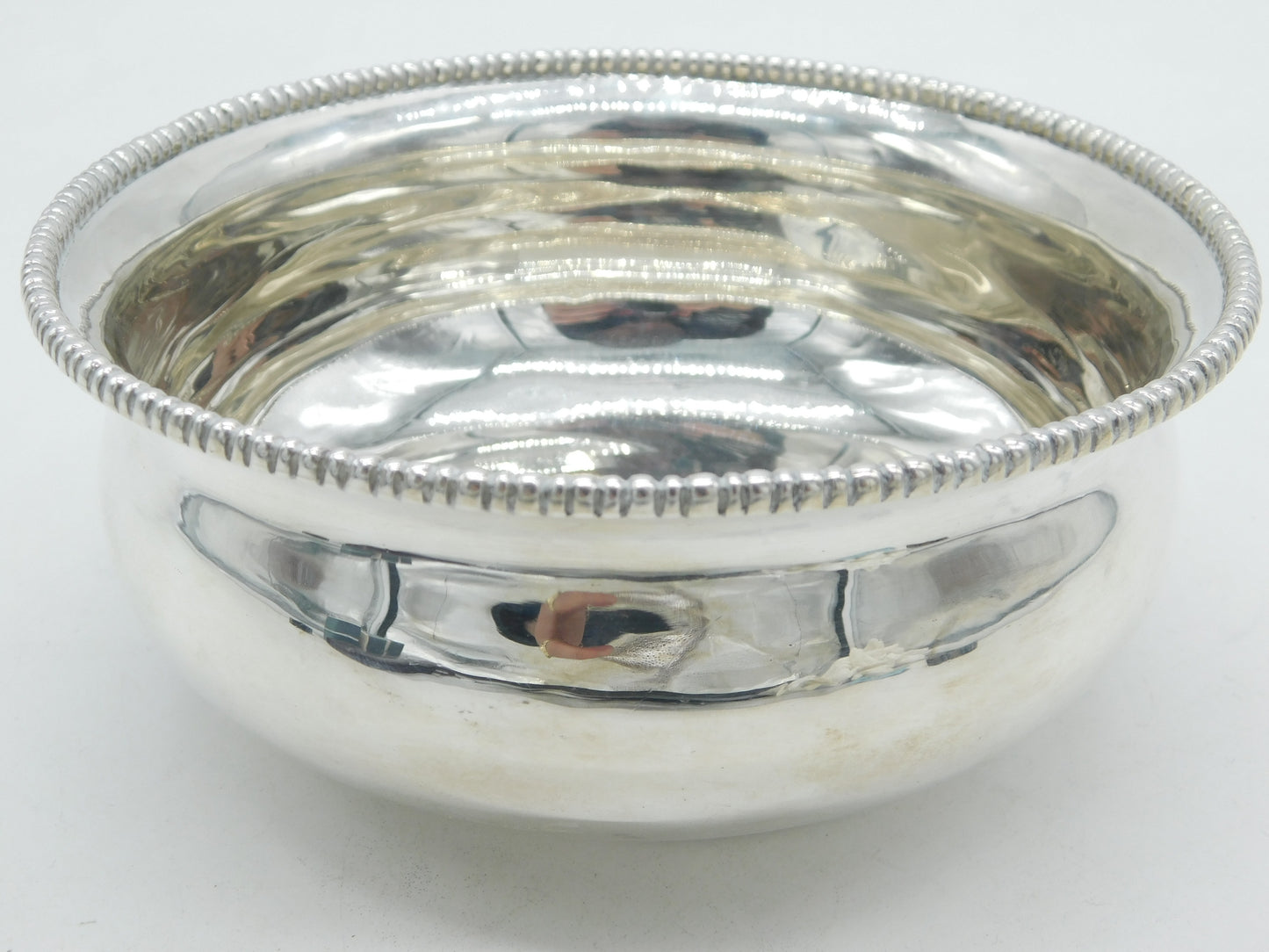 Edwardian Scottish Britannia .958 Silver Dinner Bowl Antique 1910 Edinburgh