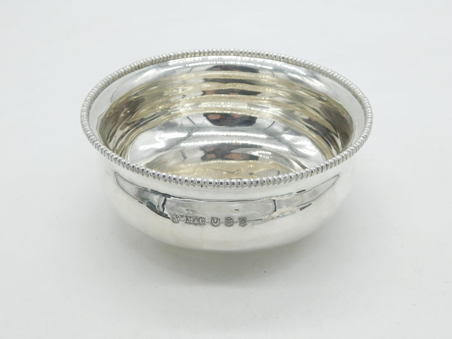 Edwardian Scottish Britannia .958 Silver Dinner Bowl Antique 1910 Edinburgh