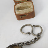 Chinese Victorian Sterling Silver Carnelian Agate Lucky Charm Pendant c1880