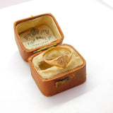 9ct Yellow Gold 'A' Initial Heart Shaped Signet Ring 1988 Birmingham