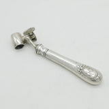 Victorian French 'Gigot' Silver Plated Lamb Bone Roast Holder Antique c1880