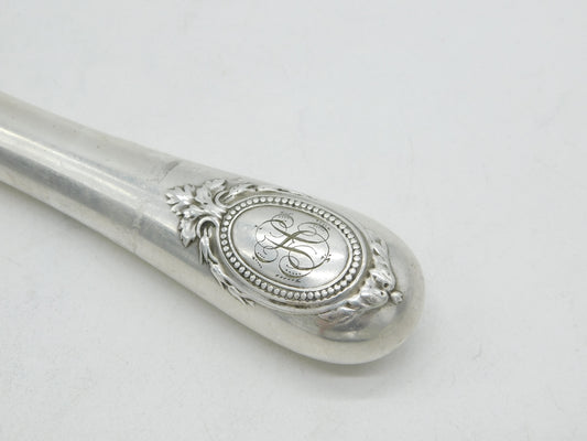 Victorian French 'Gigot' Silver Plated Lamb Bone Roast Holder Antique c1880