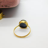 Georgian Grand Tour 15ct Yellow Gold Set Micro-Mosaic Acropolis Ring Antique c1820