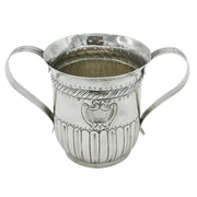 George III Sterling Silver Floral Loving Cup Antique 1795 London Bateman