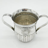 George III Sterling Silver Floral Loving Cup Antique 1795 London Bateman