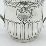 George III Sterling Silver Floral Loving Cup Antique 1795 London Bateman