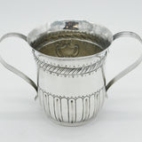 George III Sterling Silver Floral Loving Cup Antique 1795 London Bateman