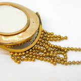 19th Century Pinchbeck Blue Enamel Etruscan Tassel Pendant Antique c1850s