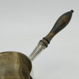 George III Sterling Silver Wooden Handle Brandy Pan Antique 1809 London