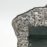 Sterling Silver Art Nouveau Cherub Pattern Picture Frame Vintage 1972 Birmingham