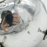 George II Sterling Silver Floral Embossed Cream Jug Antique 1753 London