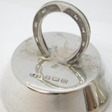 Pair of Sterling SIlver Horseshoe Menu or Place Settings Antique 1911 Birmingham