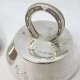 Pair of Sterling SIlver Horseshoe Menu or Place Settings Antique 1911 Birmingham