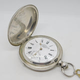 19th Century Russian .875 Silver George Favre-Jacot Double Hunter Pocket Watch c1890