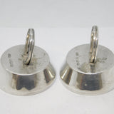Pair of Sterling SIlver Horseshoe Menu or Place Settings Antique 1911 Birmingham
