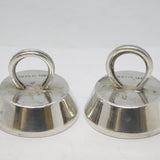 Pair of Sterling SIlver Horseshoe Menu or Place Settings Antique 1911 Birmingham