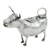 19th Century Dutch Sterling Silver Cow Creamer Jug Antique c1860