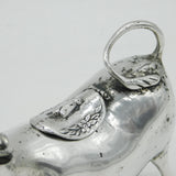 19th Century Dutch Sterling Silver Cow Creamer Jug Antique c1860