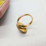 Victorian 9ct Yellow Gold & Cabochon Bohemian Garnet Band Ring Antique c1900