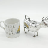 19th Century Dutch Sterling Silver Cow Creamer Jug Antique c1860