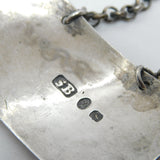 George III Sterling Silver Rum Decanter Label Antique c1780 Susannah Barker
