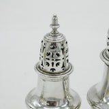 Irish George III Pair of Graduated Muffineer Sugar Casters Antique 1792 Dublin