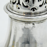 Irish George III Pair of Graduated Muffineer Sugar Casters Antique 1792 Dublin