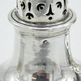 Irish George III Pair of Graduated Muffineer Sugar Casters Antique 1792 Dublin