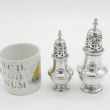 Irish George III Pair of Graduated Muffineer Sugar Casters Antique 1792 Dublin