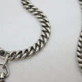 19th Century Russian .84 Silver Albert Link Pocket Watch Chain Antique c1890