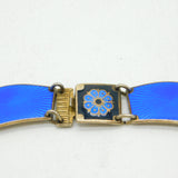 David Andersen Norwegian Sterling Silver & Enamel Collar Necklace Antique c1940