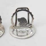 Sterling Silver Hunting Interest Menu or Place Settings 1931 Antique Birmingham