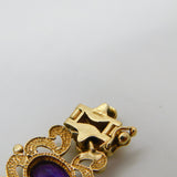 9ct Gold Acrostic Style Floral Stone Set Bracelet Ruby, Emerald Vintage c1990