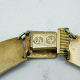 David Andersen Norwegian Sterling Silver & Enamel Collar Necklace Antique c1940