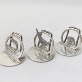 Sterling Silver Hunting Interest Menu or Place Settings 1931 Antique Birmingham
