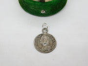 George II Sterling Silver Maundy Two Pence Coin Charm Pendant Antique 1759