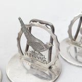 Sterling Silver Hunting Interest Menu or Place Settings 1931 Antique Birmingham
