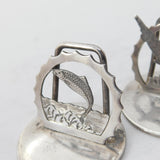 Sterling Silver Hunting Interest Menu or Place Settings 1931 Antique Birmingham