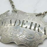 Sandylands Drinkwater George II Sterling Silver Madeira Decanter Label Antique c1745