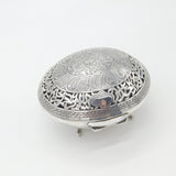Egyptian Sterling Silver 'Cricket Box' or Treat Dish Antique c1900 Victorian