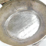 Egyptian Sterling Silver 'Cricket Box' or Treat Dish Antique c1900 Victorian